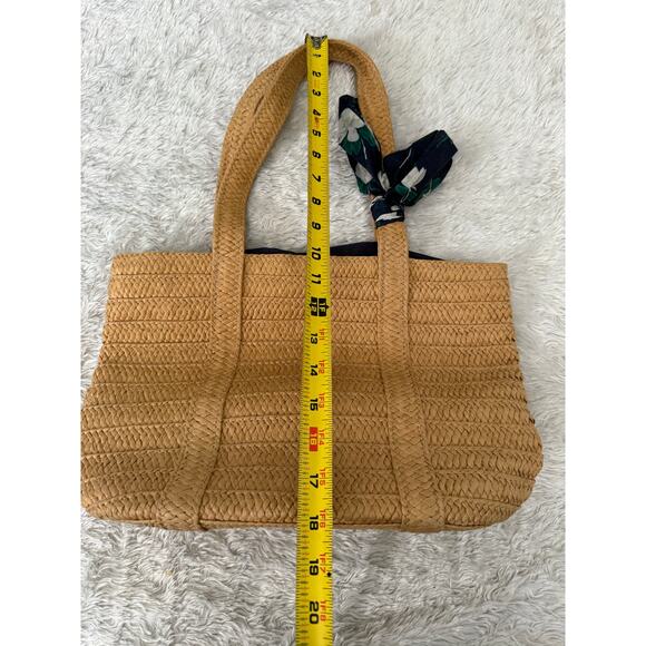 Draper James Straw Shoulder Purse Tote in Natura - Picture 5 of 8